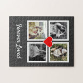 Forever Loved Pet Memorial mit Fotos Puzzle (Horizontal)