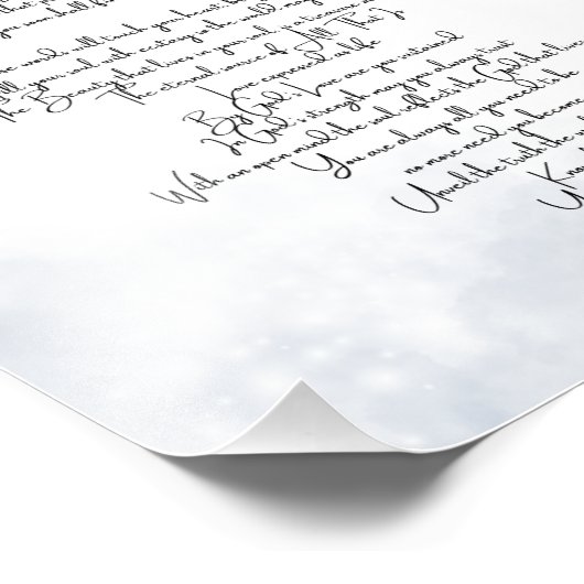 Forever Loved Soft Gray Fotodruck (Ecke)