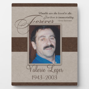 Forever Loved Sympathy Fotoplatte