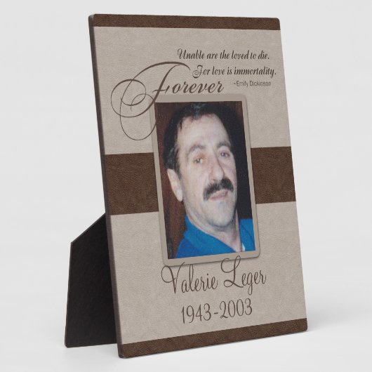 Forever Loved Sympathy Fotoplatte (Seite)