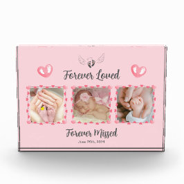 Forever Loved Valentine Baby Memorial Foto Block