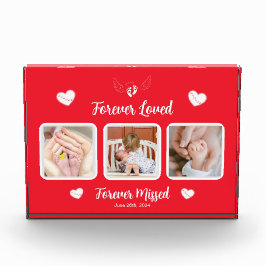 Forever Loved Valentine Baby Memorial Foto Block
