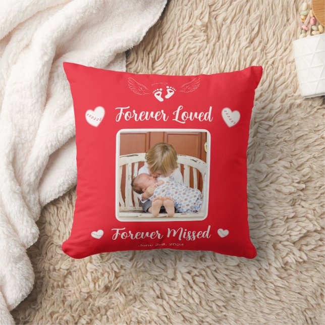 Forever Loved Valentine Baby Memorial Throw Kissen (Decke)