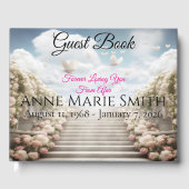 Forever Loving You From Afar Funeral Memorial Gästebuch (Vorderseite)