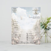 Forever Loving You From Afar Memorial Paper Sheet (Stehend Vorderseite)