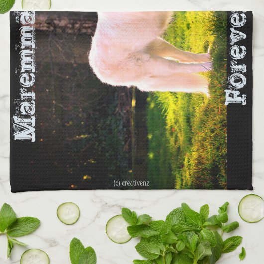 Forever Loyal Maremma Geschirrtuch (Gefaltet)