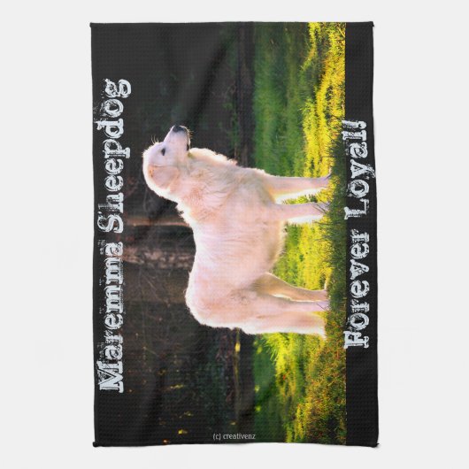 Forever Loyal Maremma Geschirrtuch (Vertikal)