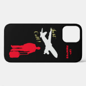 Forever Luv Schwarz Case-Mate iPhone Hülle (Rückseite (Horizontal))