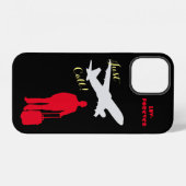 Forever Luv Schwarz iPhone Hülle (Rückseite (Horizontal))