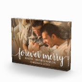 Forever Merry | Geblüht Kalligraphie Keepake Fotoblock (Rechts)