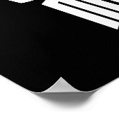 Forever Metal Heavy Metal Devil Horns Hand Geste Poster (Ecke)