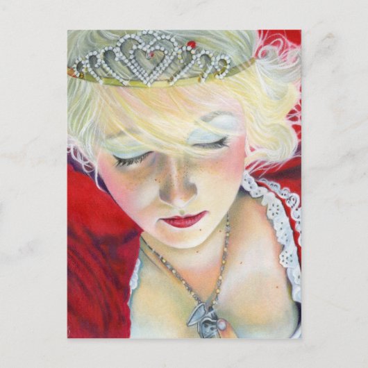 Forever Mine Princess Heart Locket Postkarte (Vorderseite)