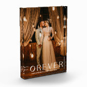 Forever Moderne romantische Hochzeit Fotoblock (Links)