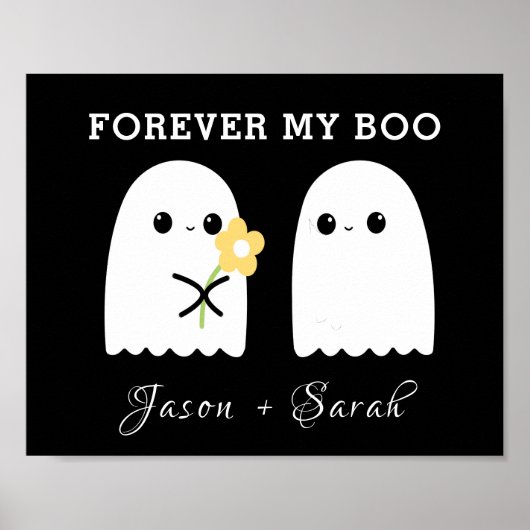 Forever My Boo Halloween Ghost Poster (Vorne)