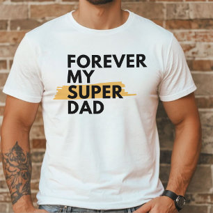 Forever My Super Vater   Moderner Typografie-Vater T-Shirt