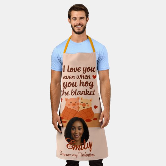 'Forever my Valentine' All-Over Print Apron Schürze (Getragen)