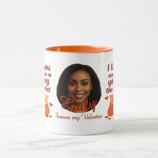 'Forever my Valentine' personalized Mug Tasse (Zentrum)