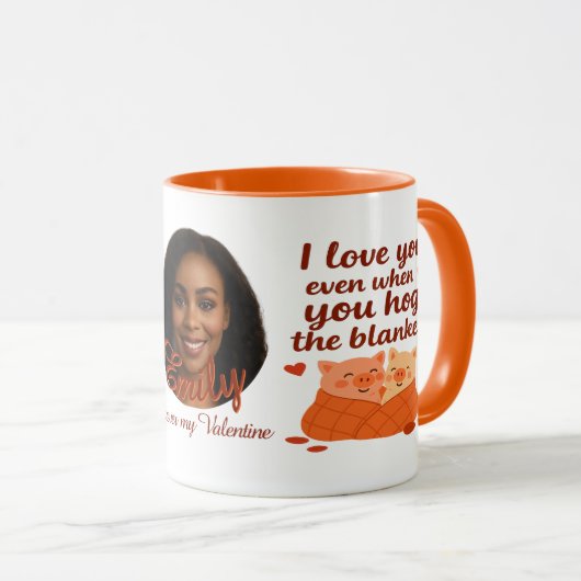 'Forever my Valentine' personalized Mug Tasse (VorderseiteRechts)
