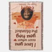 'Forever my Valentine' Throw Blanket Decke (Vorderseite Vertikal)