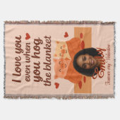'Forever my Valentine' Throw Blanket Decke (Vorderseite)