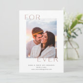 Forever Overlay-Foto-Verlobung Ankündigung (Stehend Vorderseite)
