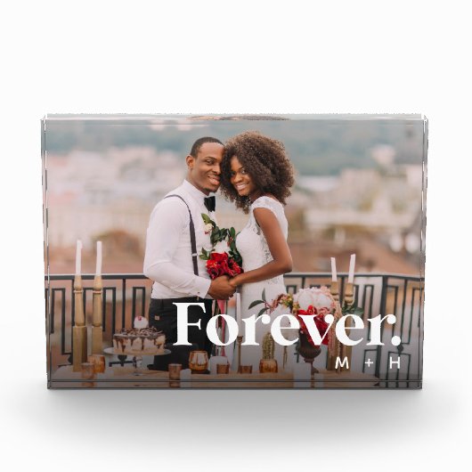 Forever Overlay | Hochzeit oder Verlobung Fotoblock (Vorderseite)