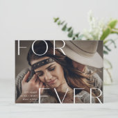 Forever Overlay | VERLOBUNG FOTO Ankündigung (Stehend Vorderseite)