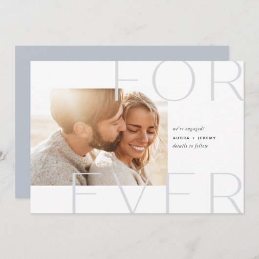 Forever Overlay | VERLOBUNG FOTO Ankündigung (Vorne/Hinten)