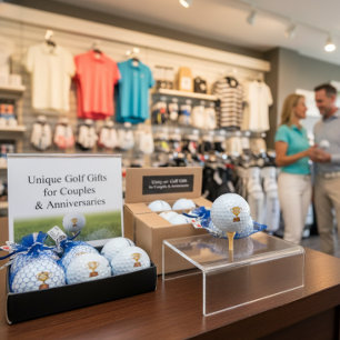 'Forever Par-tners' Gold Trophy Golf Hochzeitsgesc Golfball