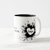 Forever Personalisiert Boyfriend | Zweifarbige Tasse (VorderseiteRechts)