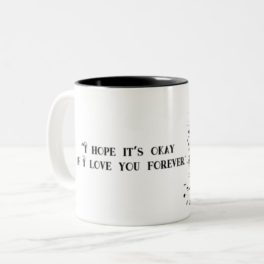 Forever Personalisiert Boyfriend | Zweifarbige Tasse (Vorderseite Links)
