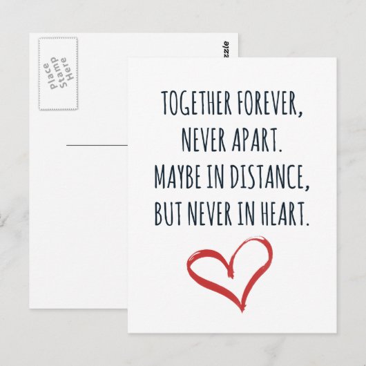 Forever Postcard Postkarte (Vorne/Hinten)