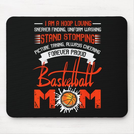 Forever Proud Basketball Mama T Mousepad (Vorne)