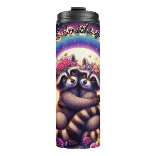 Forever Raccoons Thermosbecher (Vorderseite)