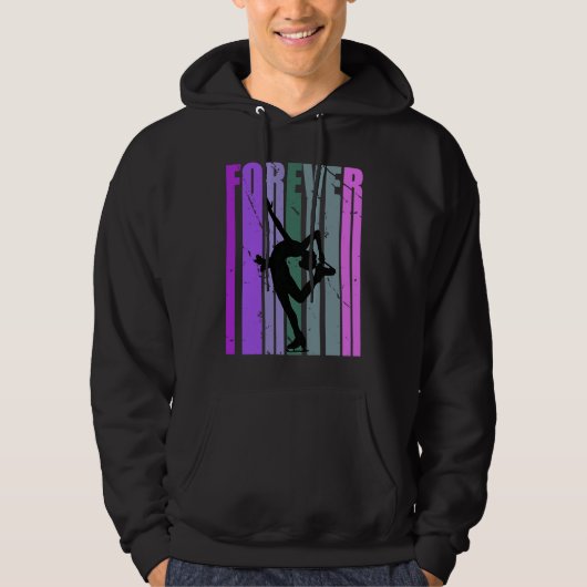 Forever Retro Ice Skating Pretty Player Team Coach Hoodie (Vorderseite)