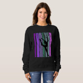 Forever Retro Rhythmic Gymnastics Quotes Sayings Sweatshirt (Vorne ganz)