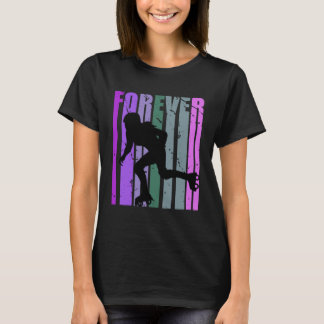 Forever Retro Roller Skating Pretty Roller Girls C T-Shirt