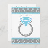 Forever Ring Brautparty Einladung (Vorne/Hinten)