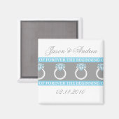 Forever Ring Wedding Keepake Magnet (Vorderseite/Rückseite)