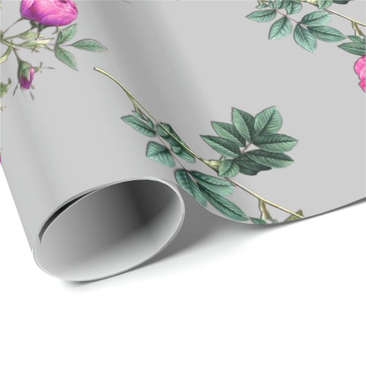 Forever Romantic Rosa Cloudy Day Geschenkpapier (Rolleneckpunkt)