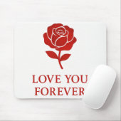 Forever Rose Bringing Warm Romantic Valentine Mousepad (Mit Mouse)