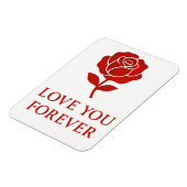 Forever Rose Emblem Creating Tender Valentine  Magnet (Linke Seite)