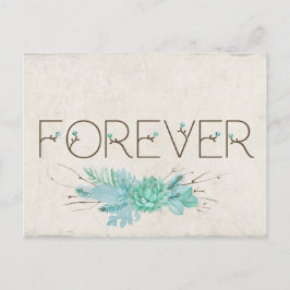 Forever Save the Date für Hochzeiten Ankündigungspostkarte