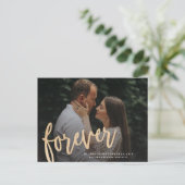 Forever Save the Date Postkarte (Stehend Vorderseite)