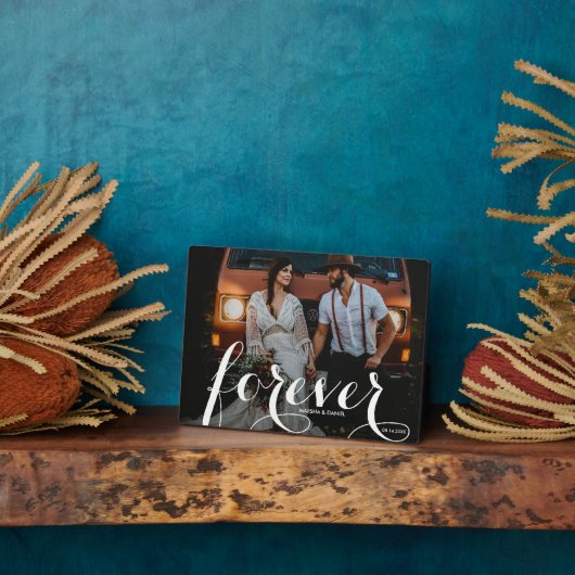 FOREVER Script Easel Back Foto Fotoplatte (Seite)