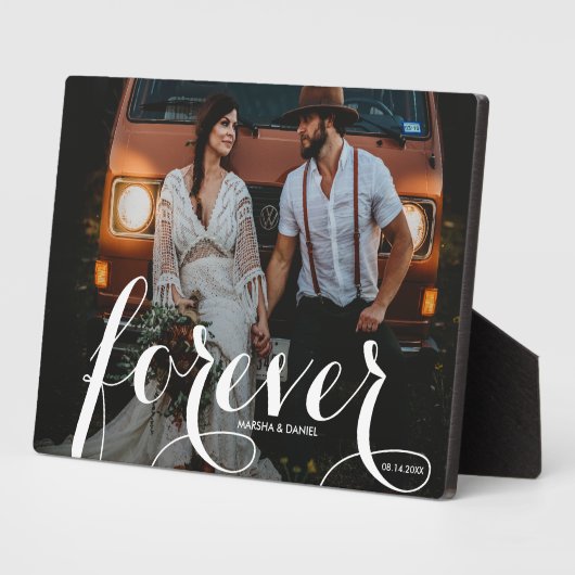 FOREVER Script Easel Back Foto Fotoplatte (Seite)