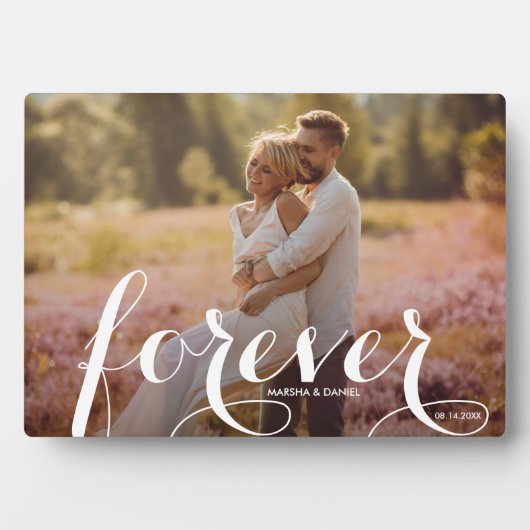 FOREVER Script Easel Back Foto Frameless Fotoplatte (Vorderseite)
