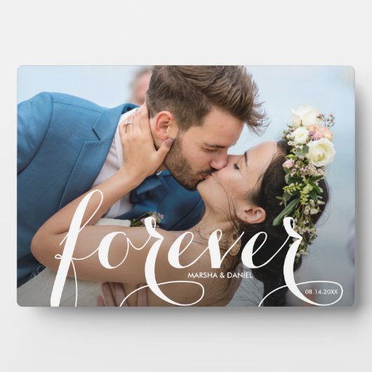 FOREVER Script Easel Back Foto Frameless Fotoplatte (Vorderseite)