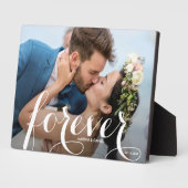 FOREVER Script Easel Back Foto Frameless Fotoplatte (Seite)