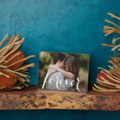 FOREVER Script Easel Back Foto Frameless Fotoplatte (Seite)